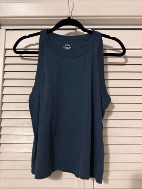 J. Crew Sleeveless Crewneck Tank Top - Teal Blue